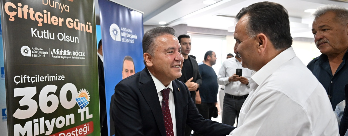Başkan Böcek Çiftçilerle Bir Araya Geldi 
